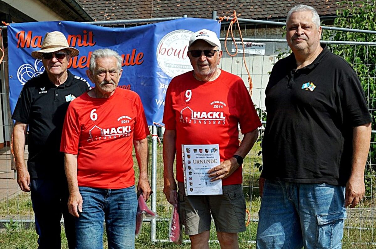 BVS Weiden holt Bezirksmeistertitel im Pétanque