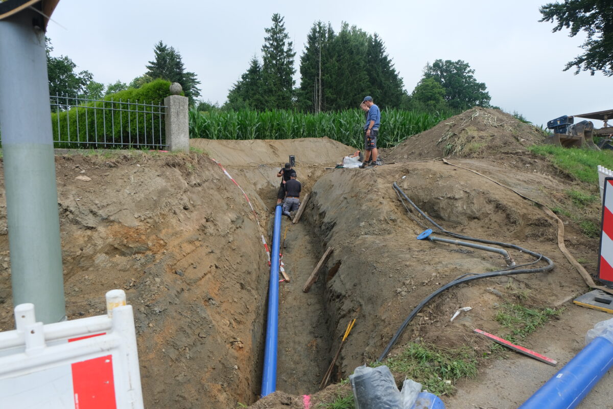 Erneuerung des Wassernetzes in Floß schreitet voran