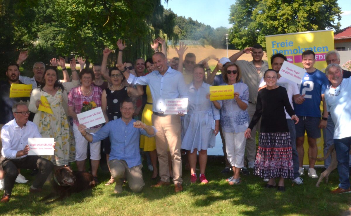 Weidener FDP kürt Florian Vogel zum Oberbürgermeister-Kandidaten