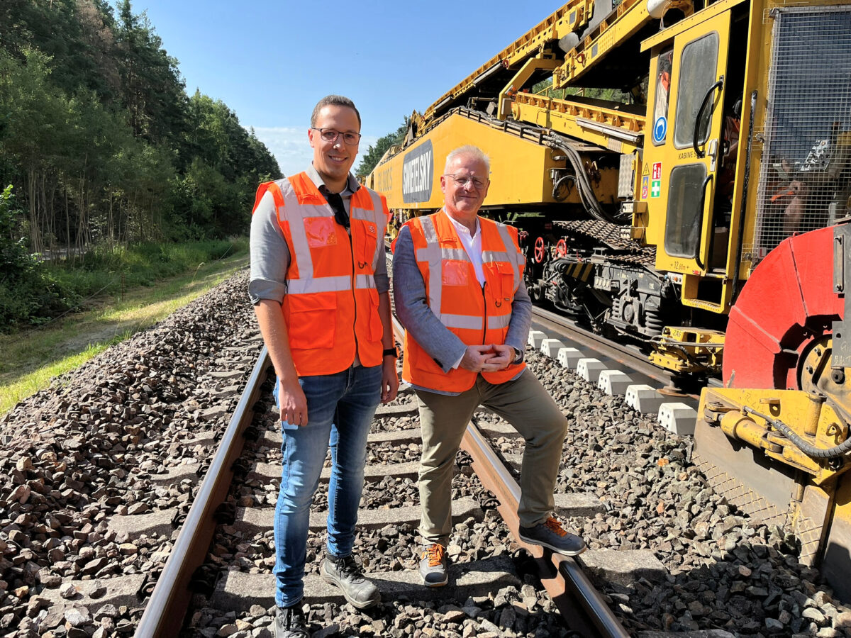 Gleisbau Regensburg-Schwandorf schreitet voran