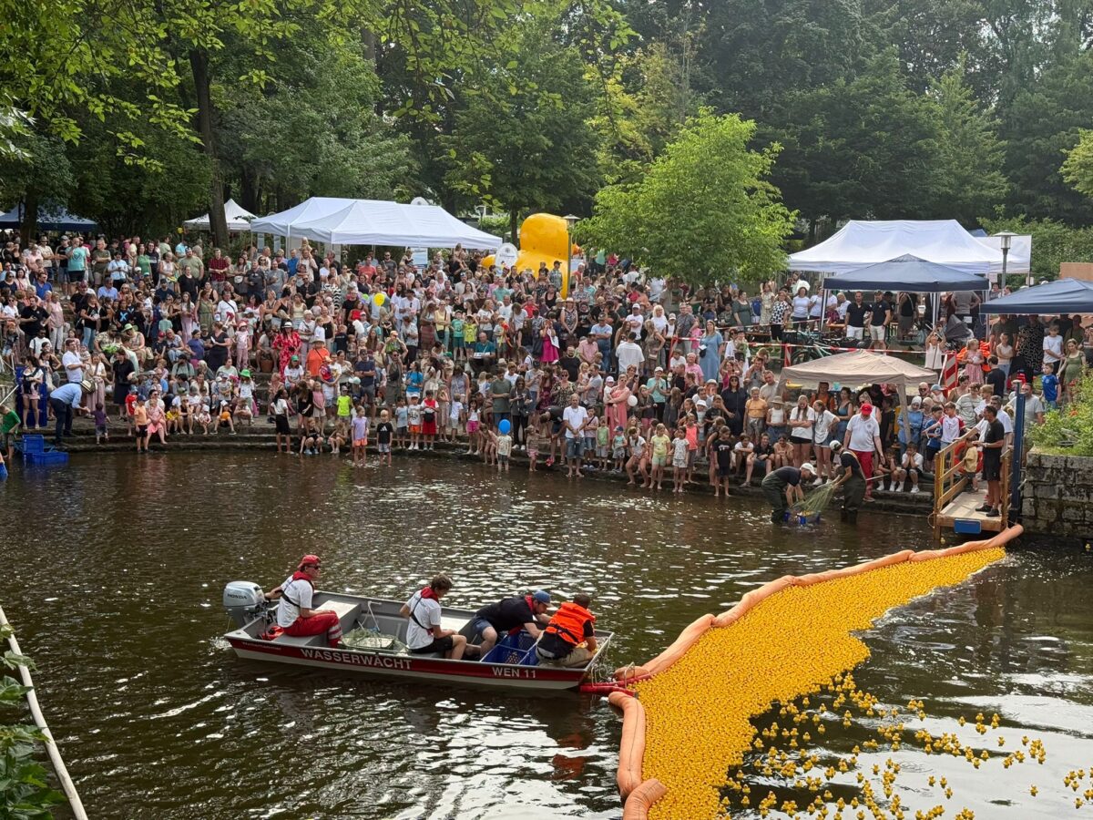 Großes Entenrennen in Weiden: Preise abholbereit