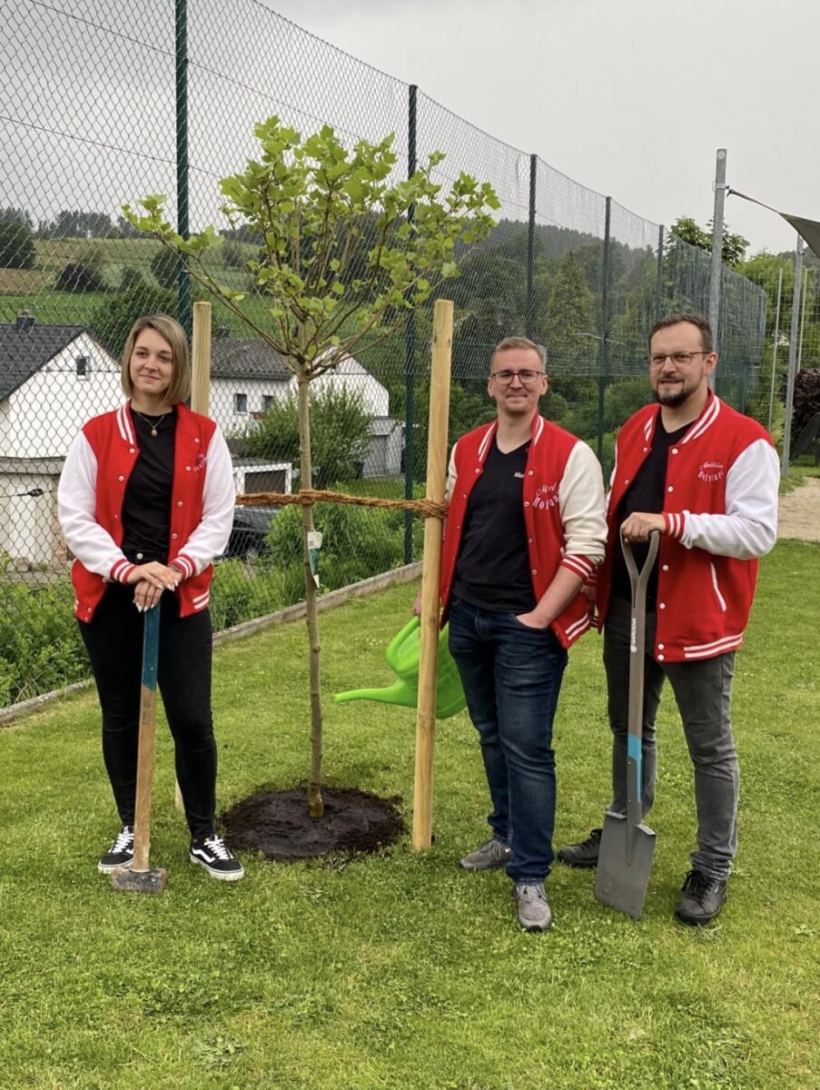 Neuer Baum für Kinderoase Windischeschenbach