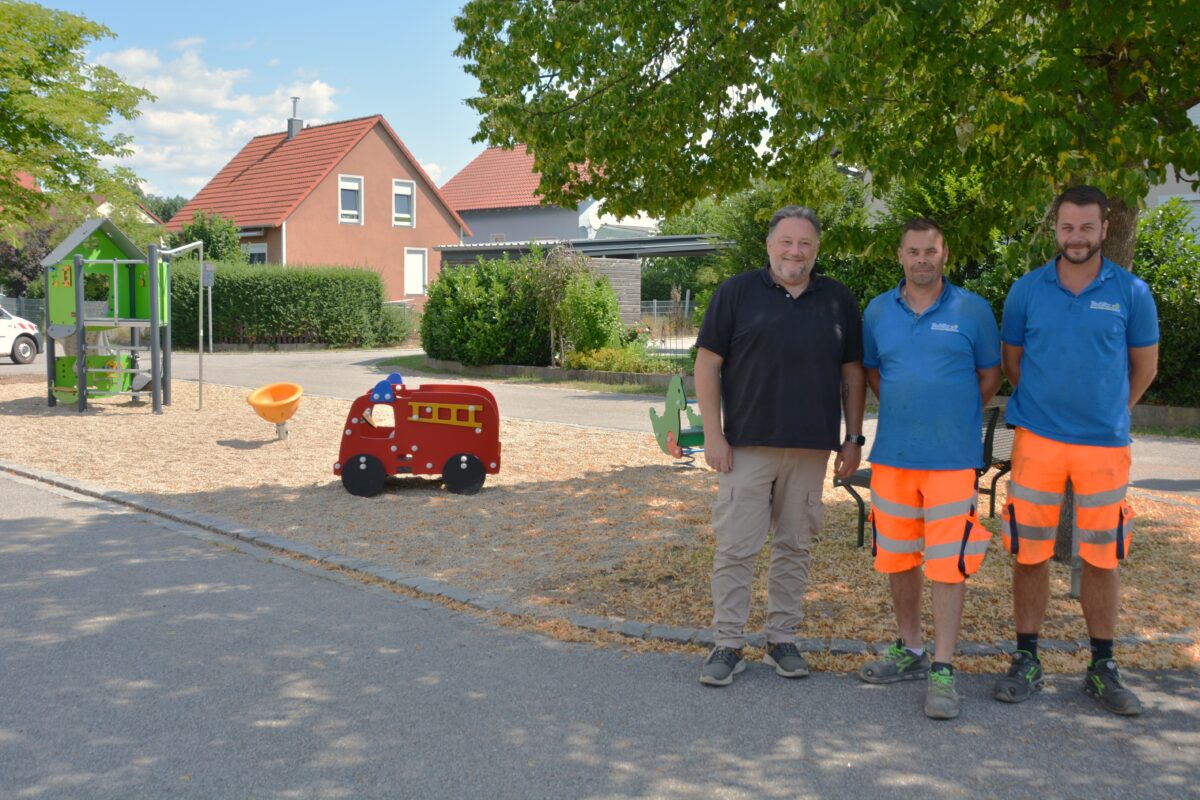 Teublitz modernisiert Spielplatz