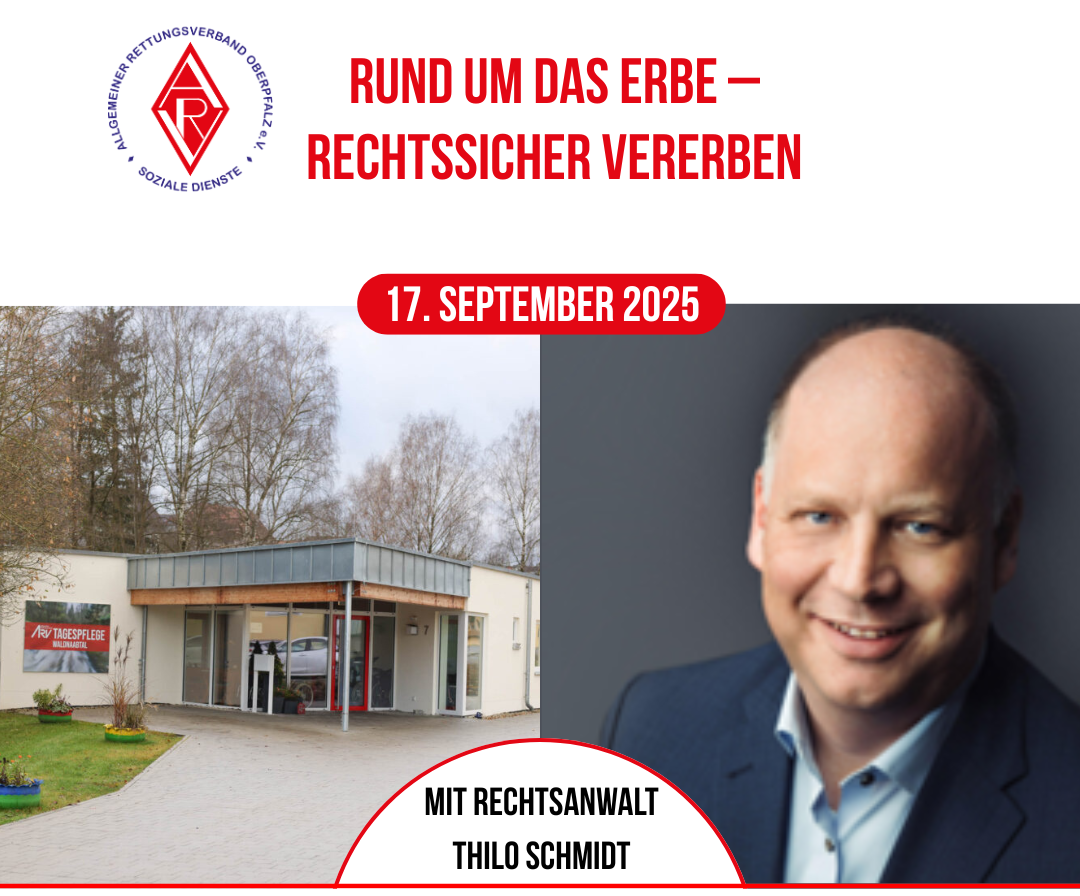 Wie Sie Ihr Erbe rechtssicher regeln, bevor es zu spät ist – jetzt kostenlos zum ARV-Infoabend anmelden