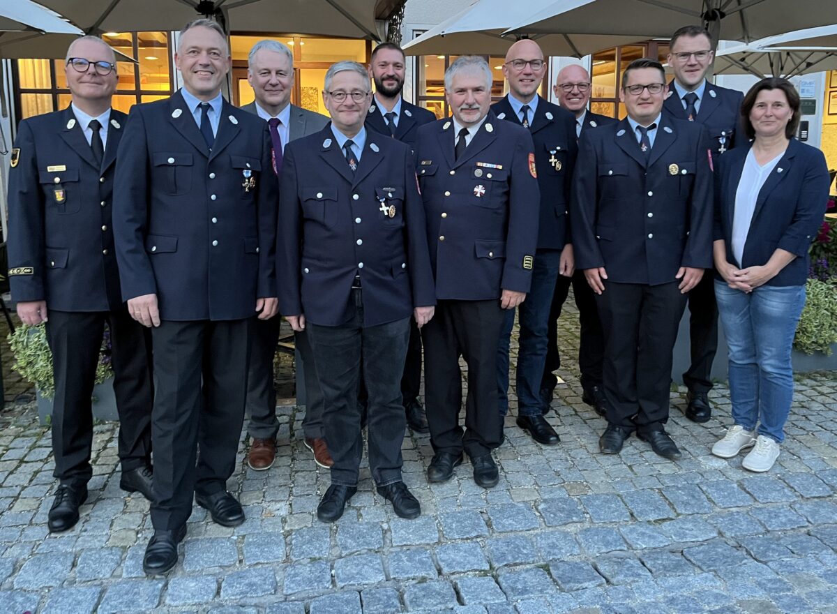 Ehrung für Feuerwehrleute in Königstein