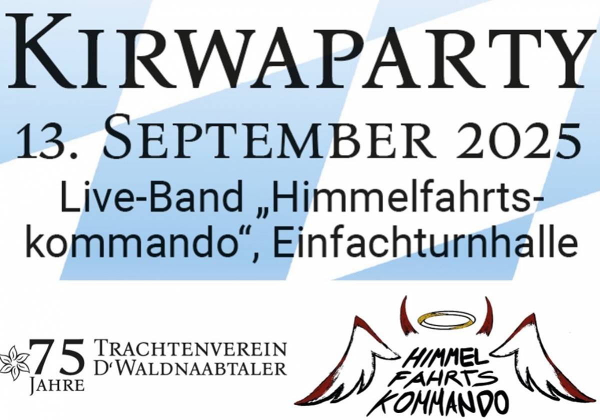 Kirwa-Party mit der Partyband Himmelfahrtskommando in Windischeschenbach