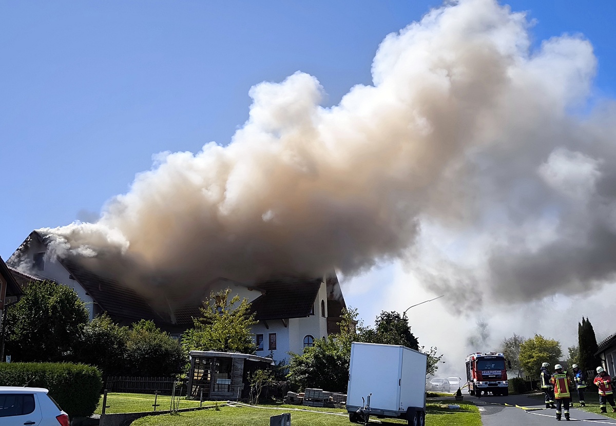 Großbrand in Schlammersdorf – Wohnhaus nicht mehr bewohnbar