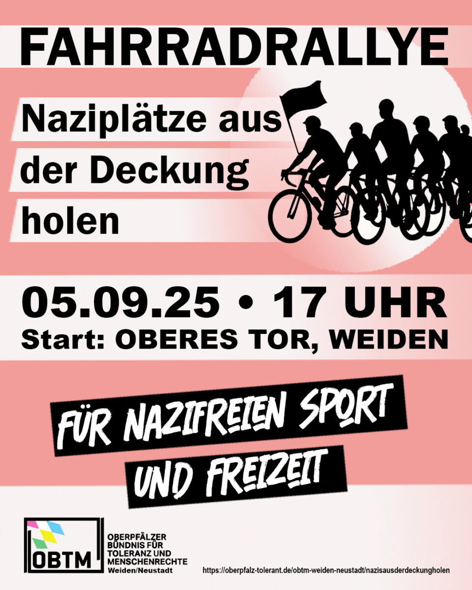 Fahrradrallye gegen Rechtsextremismus in Weiden