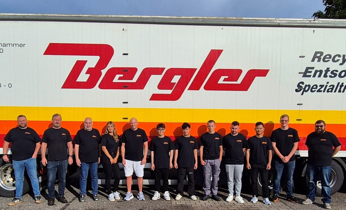 Bergler begrüßt sieben neue Azubis im Entsorgungsbereich
