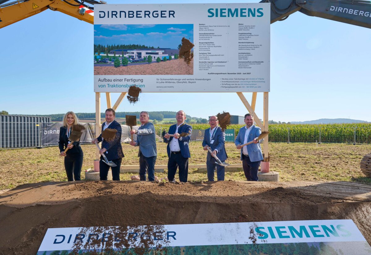 Luhe-Wildenau: Dirnberger Immobilien Gruppe realisiert Großprojekt für Siemens Mobility