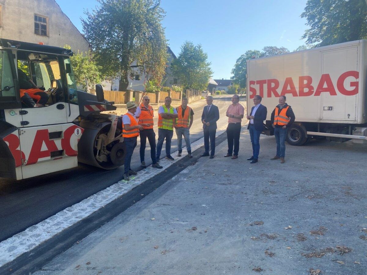 Sanierung der St 2.123 zwischen Großschönbrunn und Hirschau endet bald