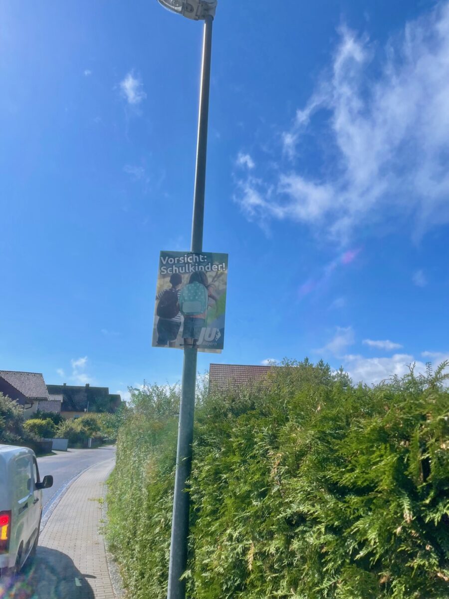 JU Waldthurn startet Plakataktion für sichere Schulwege