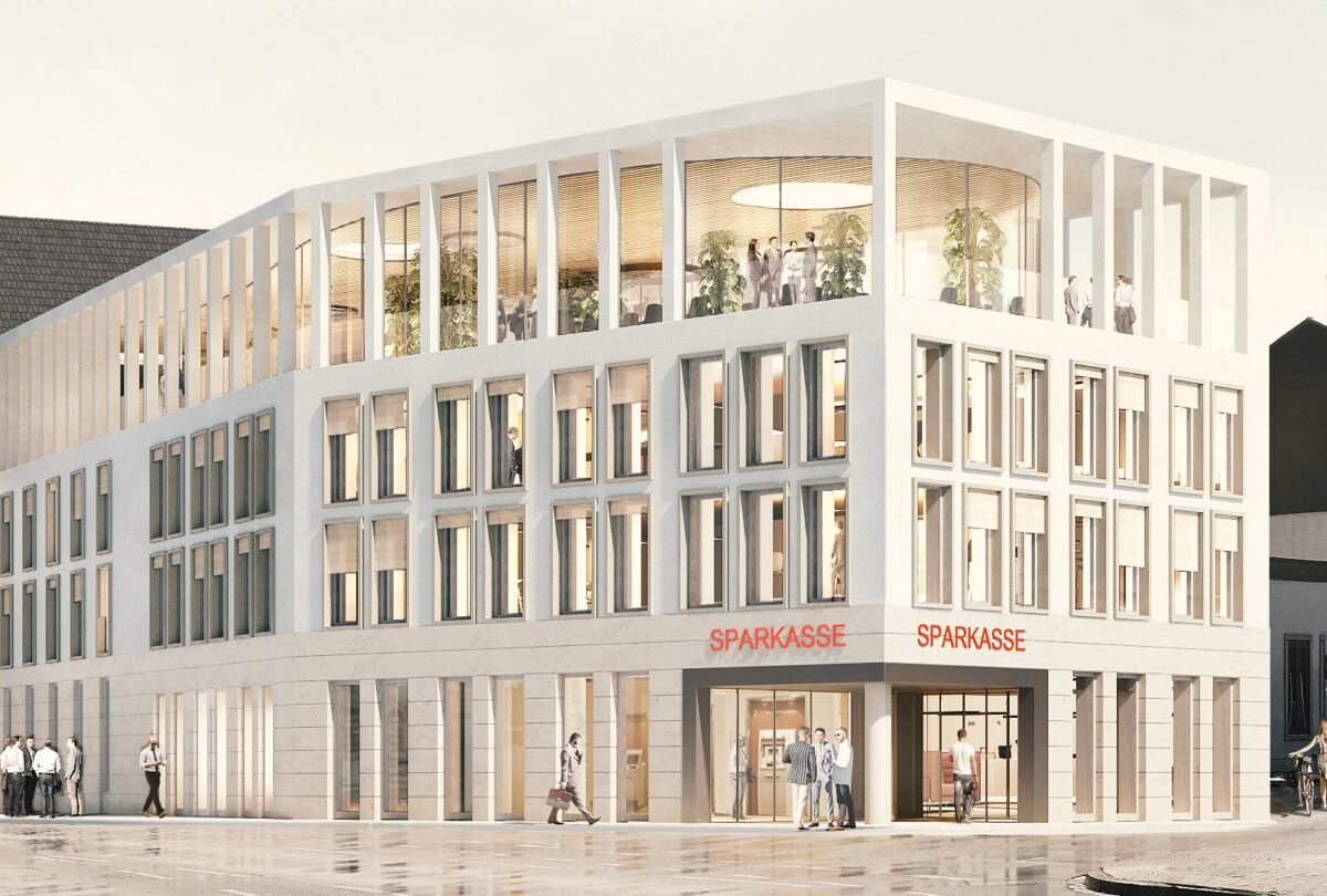 Weiden modernisiert: Sparkasse Oberpfalz Nord baut Eingangsbereich um