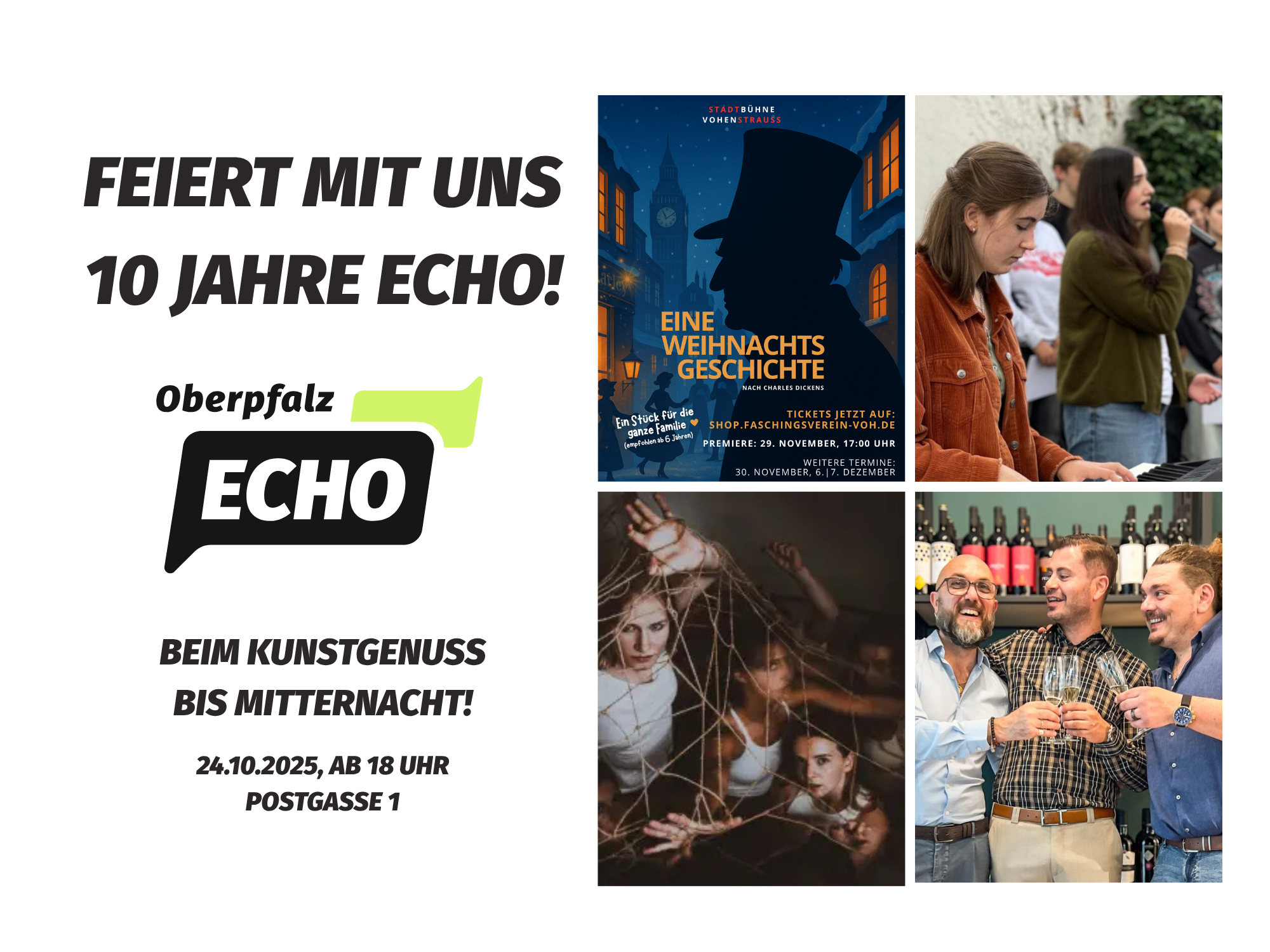 10 Jahre ECHO: Feiert mit uns beim Weidener Kunstgenuss – bis Mitternacht!