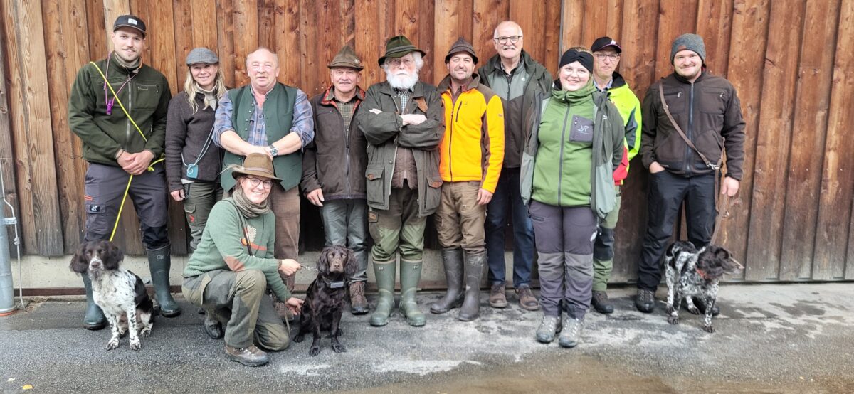 Abschied bei Jagdhunde-Eignungsprüfung in Eslarn