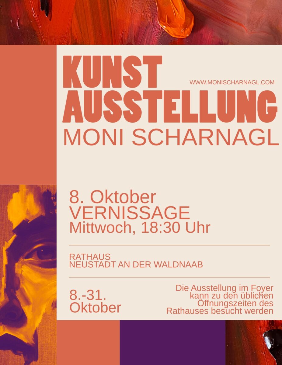 Ausstellung von Moni Scharnagl im Rathaus Neustadt