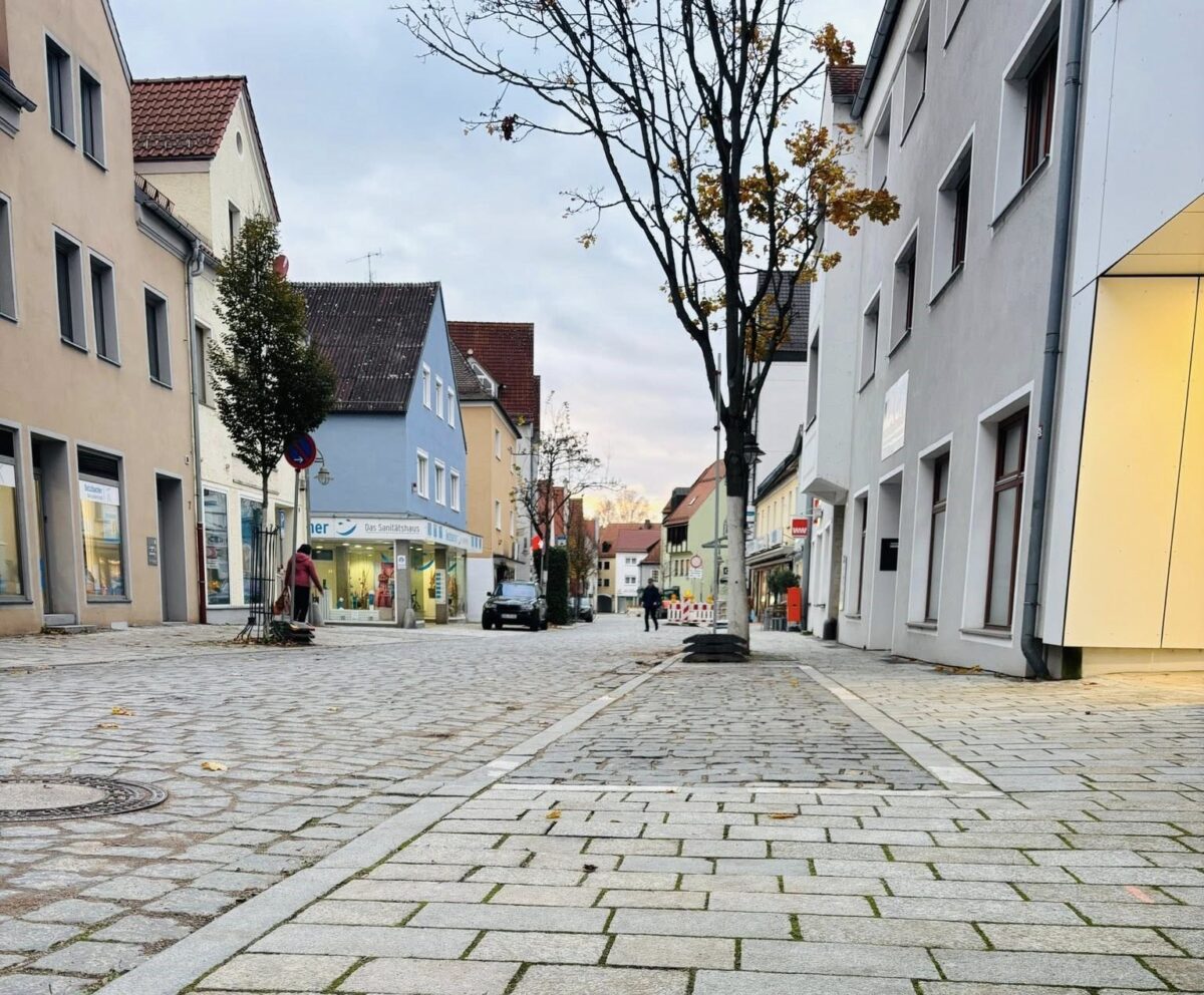Breite Straße in Schwandorf früher fertig als geplant