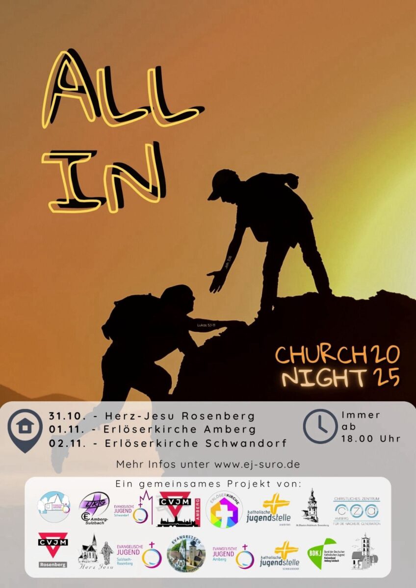 ChurchNight All In kommt nach Amberg, Sulzbach-Rosenberg und Schwandorf