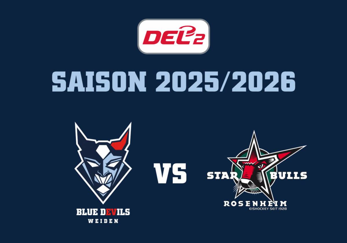 Eishockey-Highlight: Blue Devils Weiden vs. Starbulls Rosenheim in Weiden