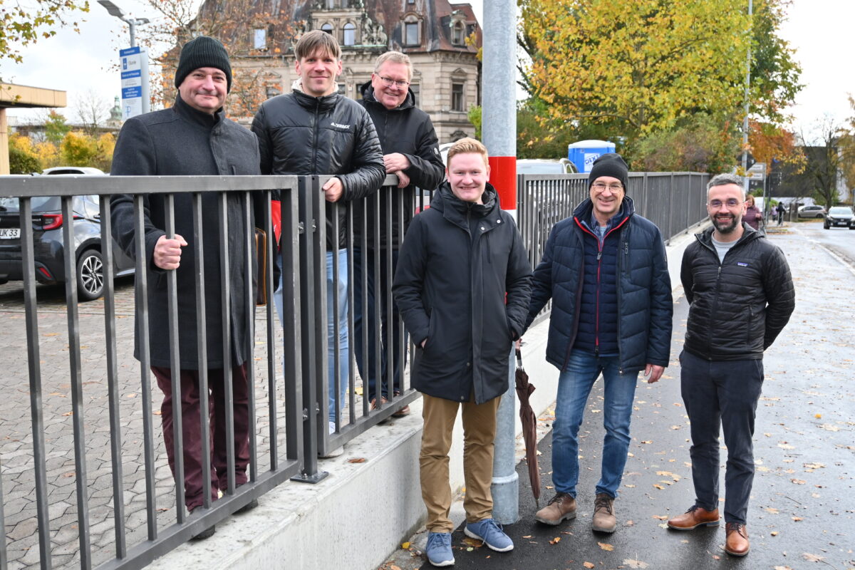 Gehwegerweiterung am Kaiser-Ludwig-Ring in Amberg abgeschlossen