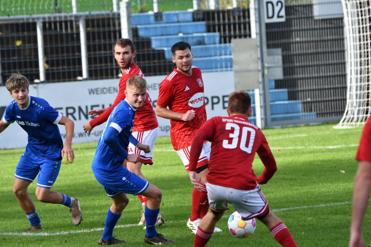 Im Derby hatte die SpVgg SV Weiden gegen Vohenstrauß die Nase vorne