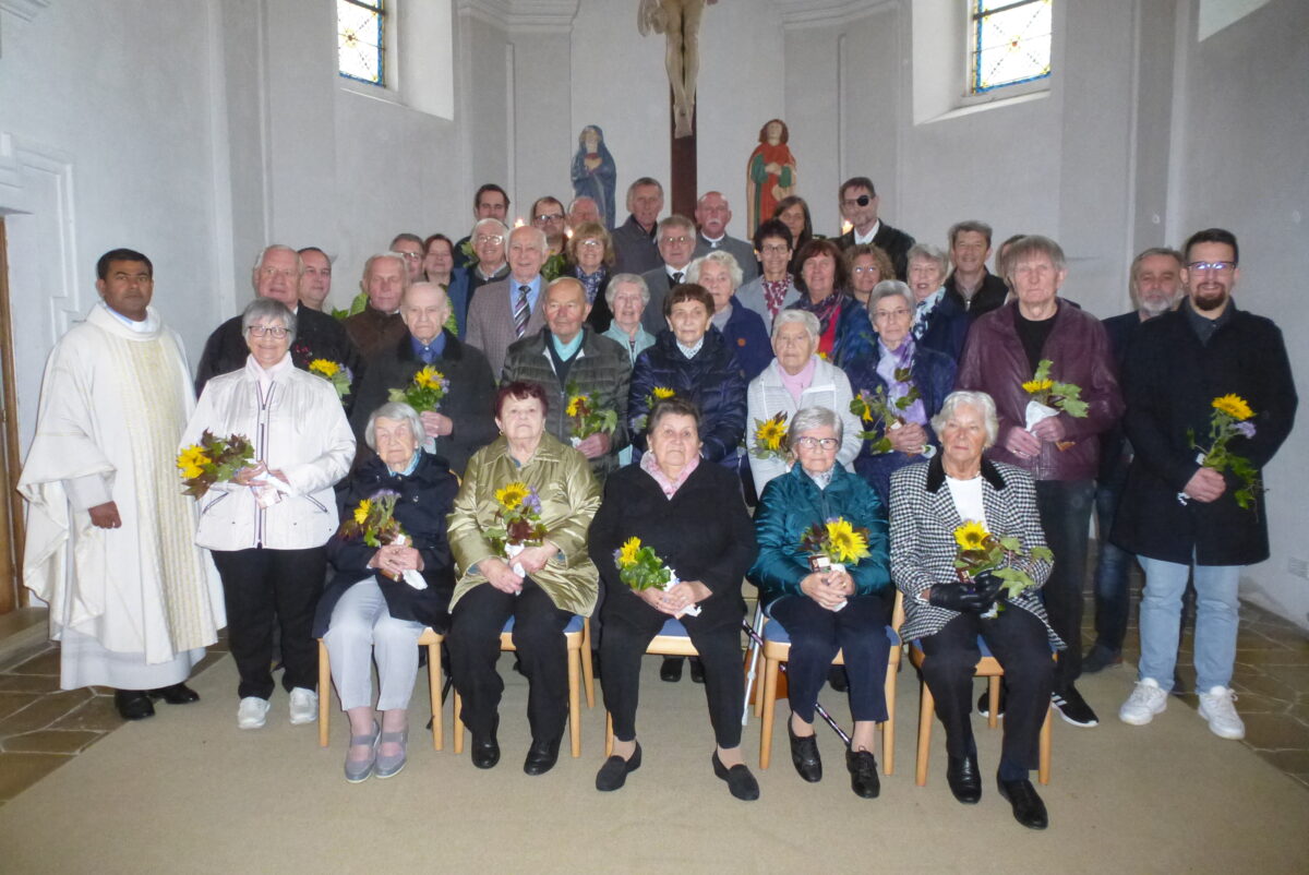 Jubelkommunion in Kaltenbrunn mit 80-jährigem Jubiläum