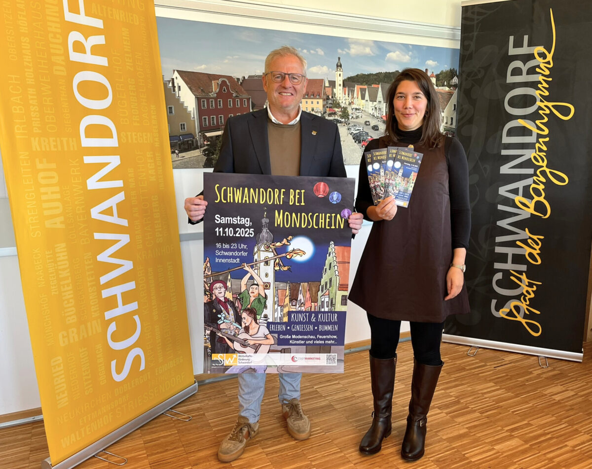 Schwandorf bei Mondschein – die lange Kultur- und Einkaufsnacht
