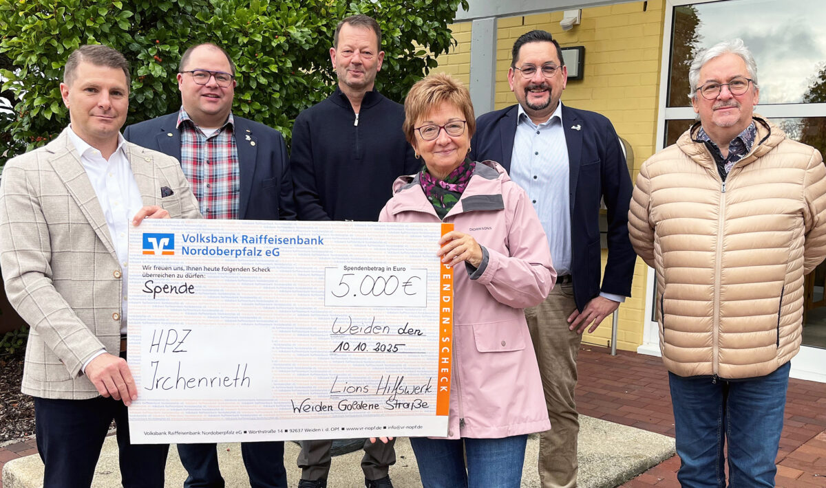 Lions Club Weiden spendet 5.000 Euro an HPZ Irchenrieth