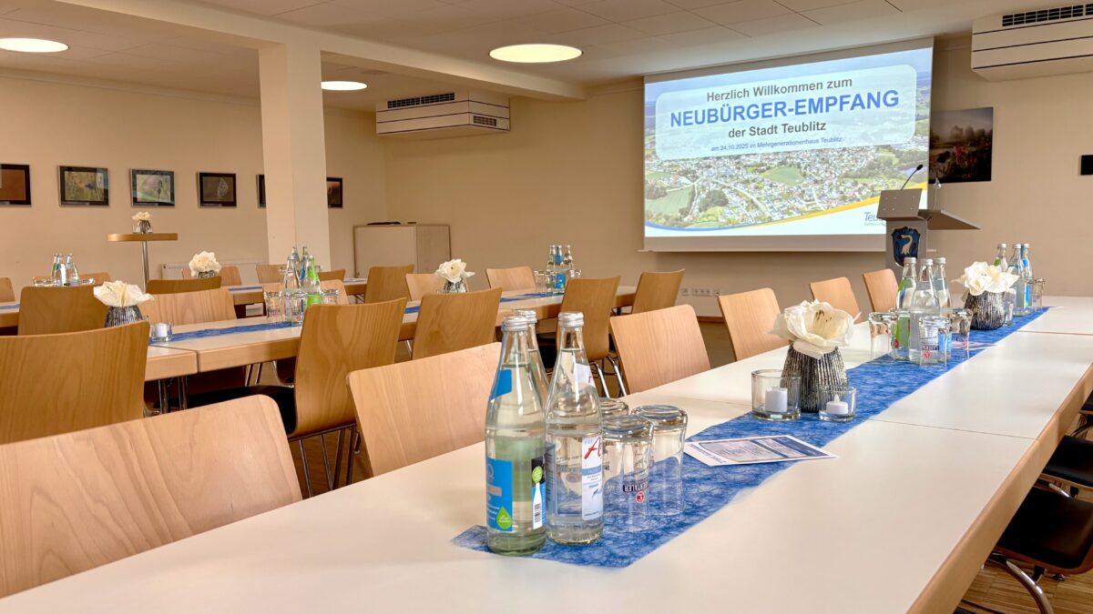 Stadt Teublitz begrüßt neue Einwohner