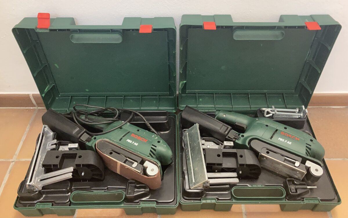 Polizei sucht Eigentümer zweier Bosch-Bandschleifer in Mitterteich