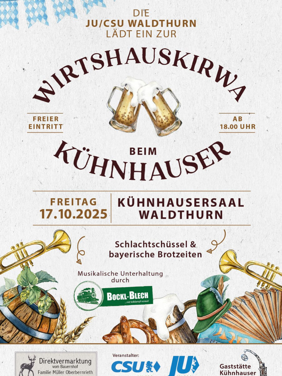 Premiere der Wirtshauskirwa beim Kühnhauser in Waldthurn