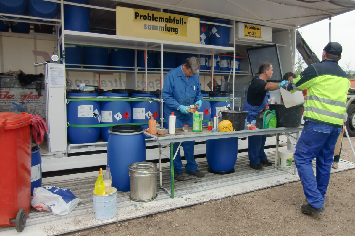 Problemmüllsammlung in Amberg am 25. Oktober auch Lachgaskartuschen