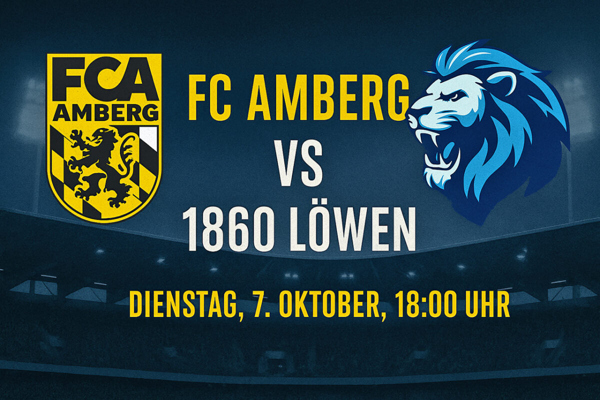 TSV 1860 München gastiert heute um 18 Uhr beim FC Amberg – Eintritt frei &amp; OberpfalzECHO überträgt live!