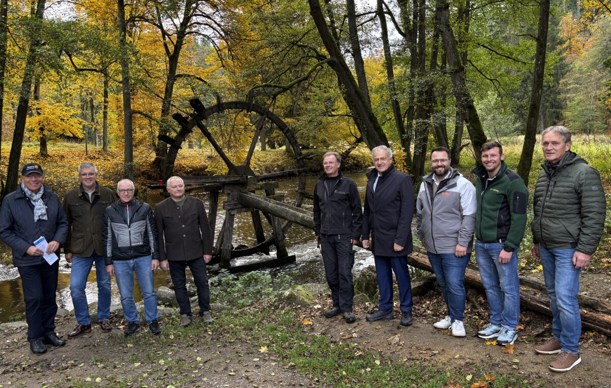 Das Wasserrad im Waldnaabtal bekommt eine Frischzellenkur
