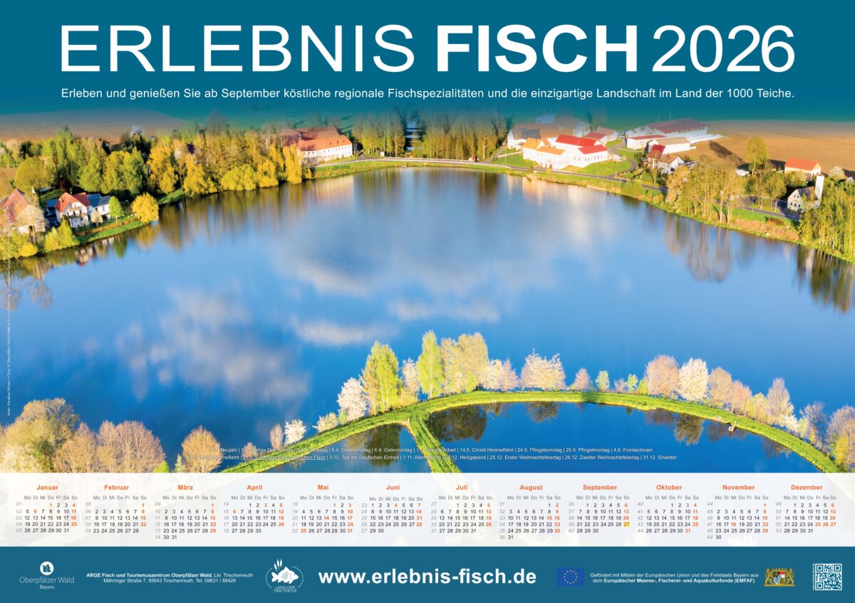 ARGE Fisch Wandkalender 2026 kostenlos in Tirschenreuth