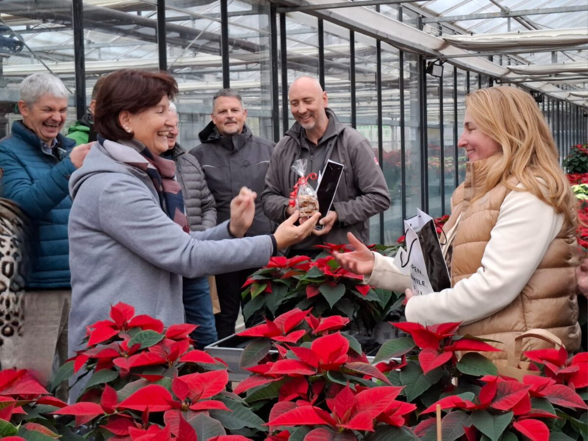 CSU Neustadt/WN besichtigt Gärtnerei Steinhilber