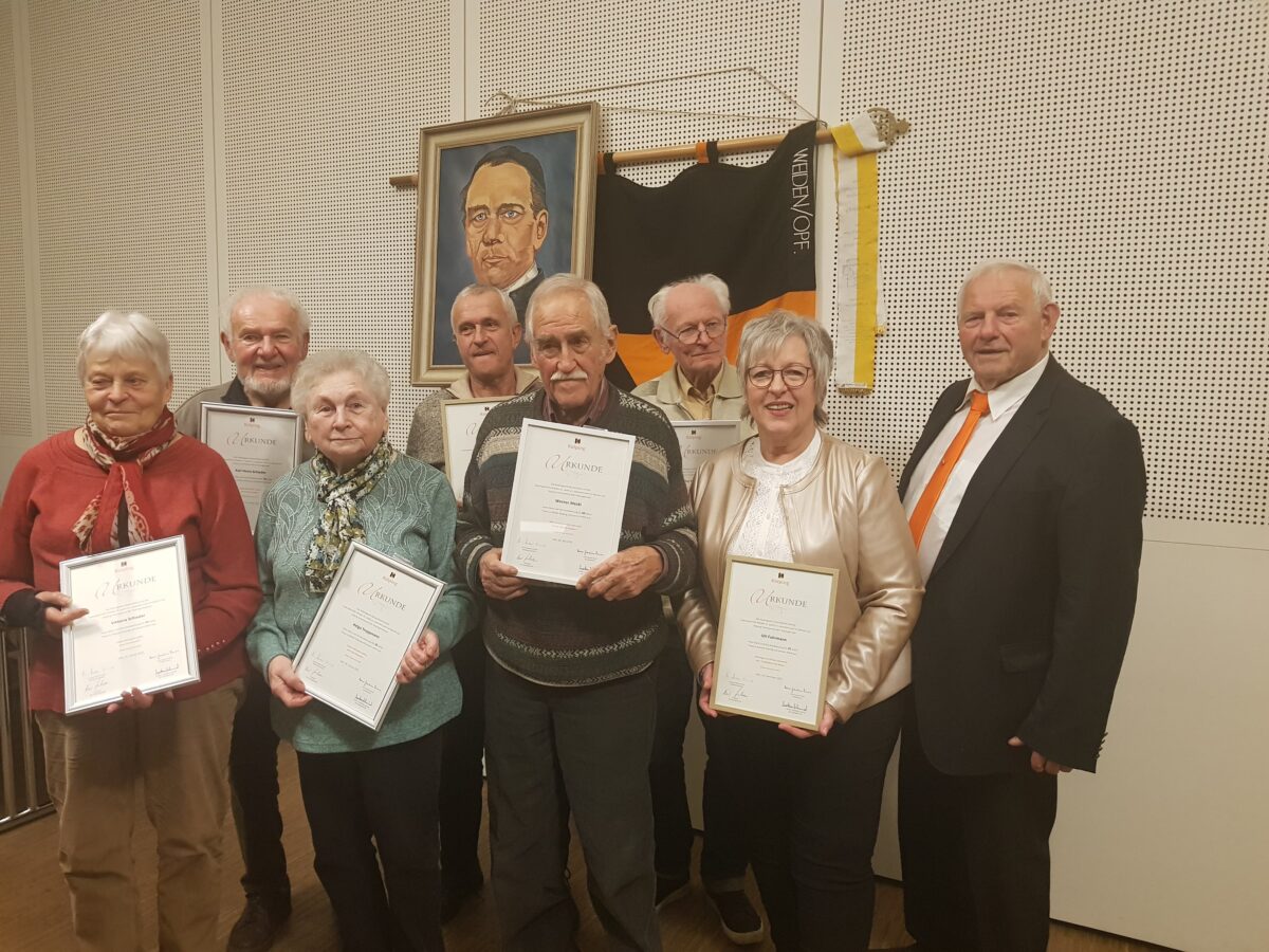 Ehrungen beim Kolpinggedenktag in Weiden