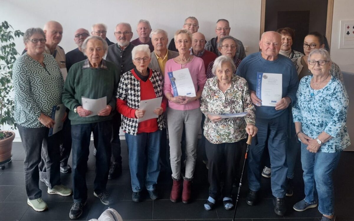 Ehrungen beim VdK in Weiden für 40 Jahre Vereinstreue