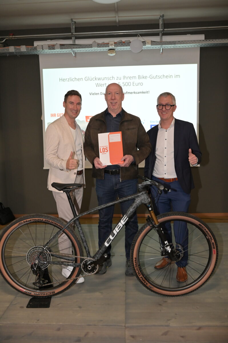 Gerald Rittner gewinnt CUBE-Bike für 5.500 Euro