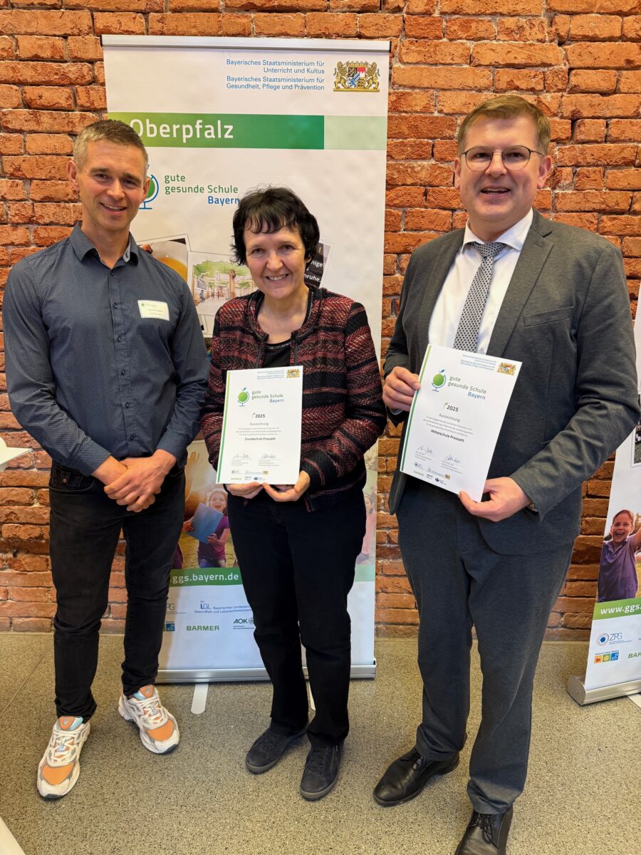 Grund- und Mittelschule Pressath als gute gesunde Schule ausgezeichnet