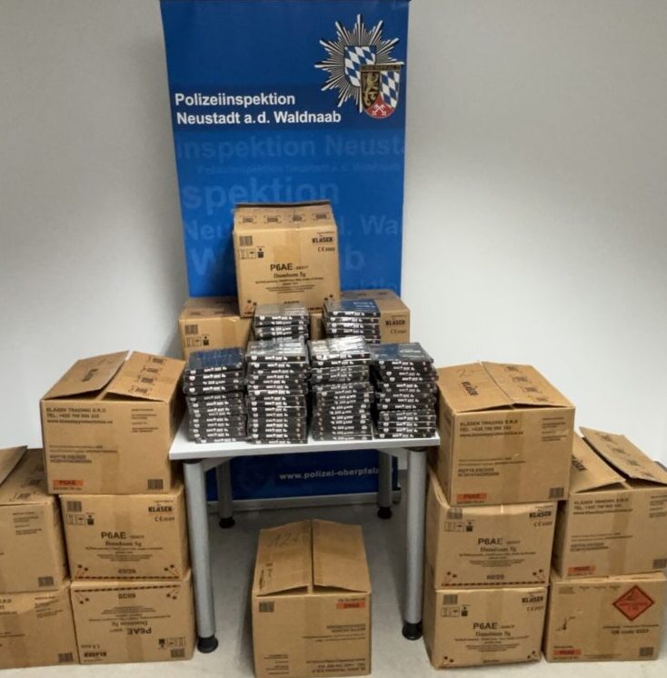 96 kg Profi-Feuerwerk bei Störnstein sichergestellt