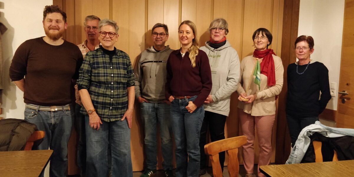 Jahreshauptversammlung mit Neuwahlen des OrtsverbandsKemnather Land von Bündnis 90/ Die Grünen