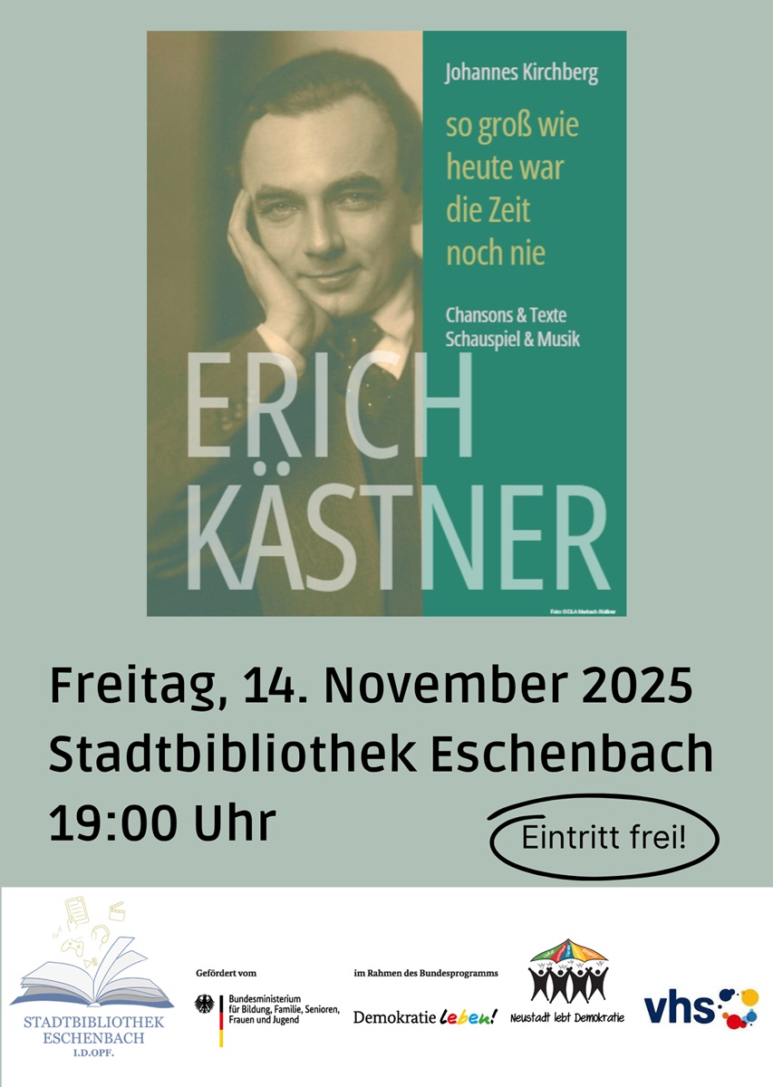 Ein Abend mit Erich Kästner – musikalisch-literarisch interpretiert von Johannes Kirchberg