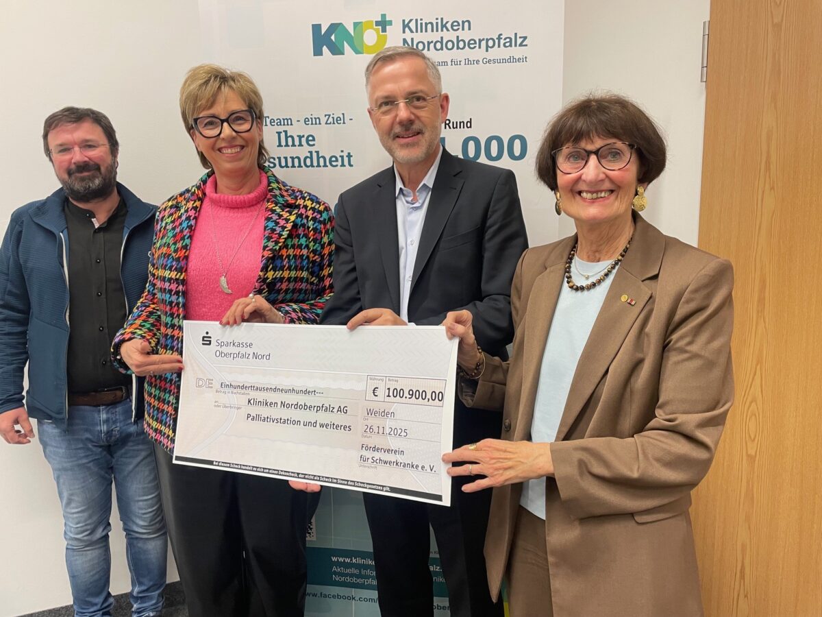 Rekordspende von 100.900 Euro für Klinikum Weiden