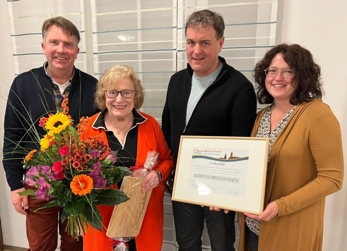 Renate Jahreis wird Ehrenvorsitzende in Neunkirchen