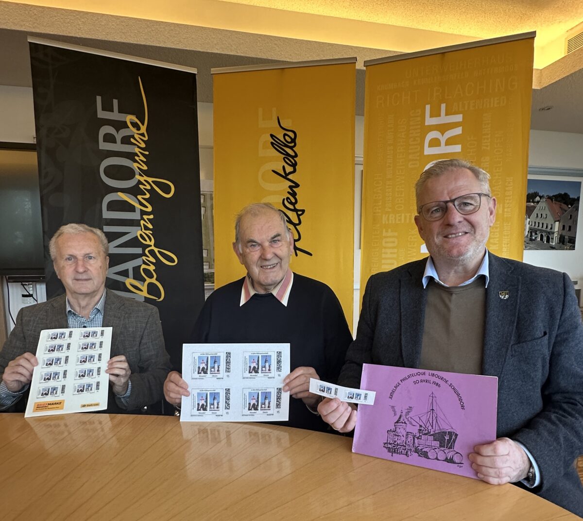 60 Jahre Städtepartnerschaft Schwandorf und Libourne: Sonderbriefmarke zum Jubiläum