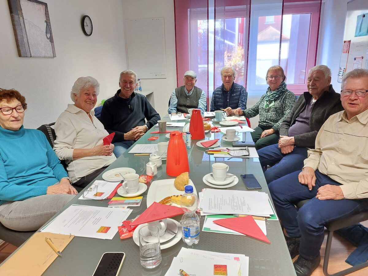 Ver.di-Senioren planen 2026-Programm in Weiden und Regensburg
