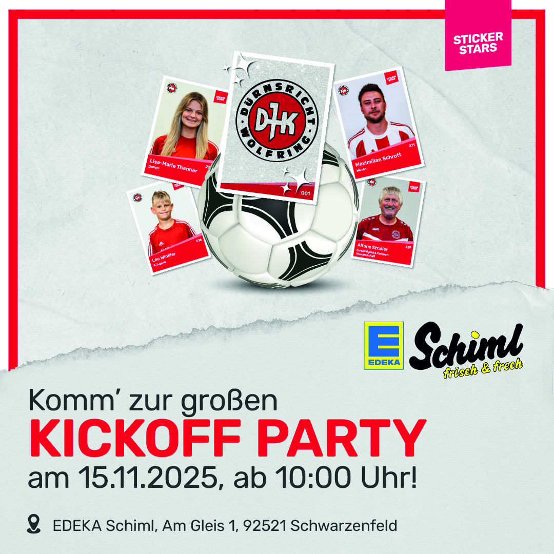 DJK Dürnsricht-Wolfring startet Stickeralbum in Schwarzenfeld