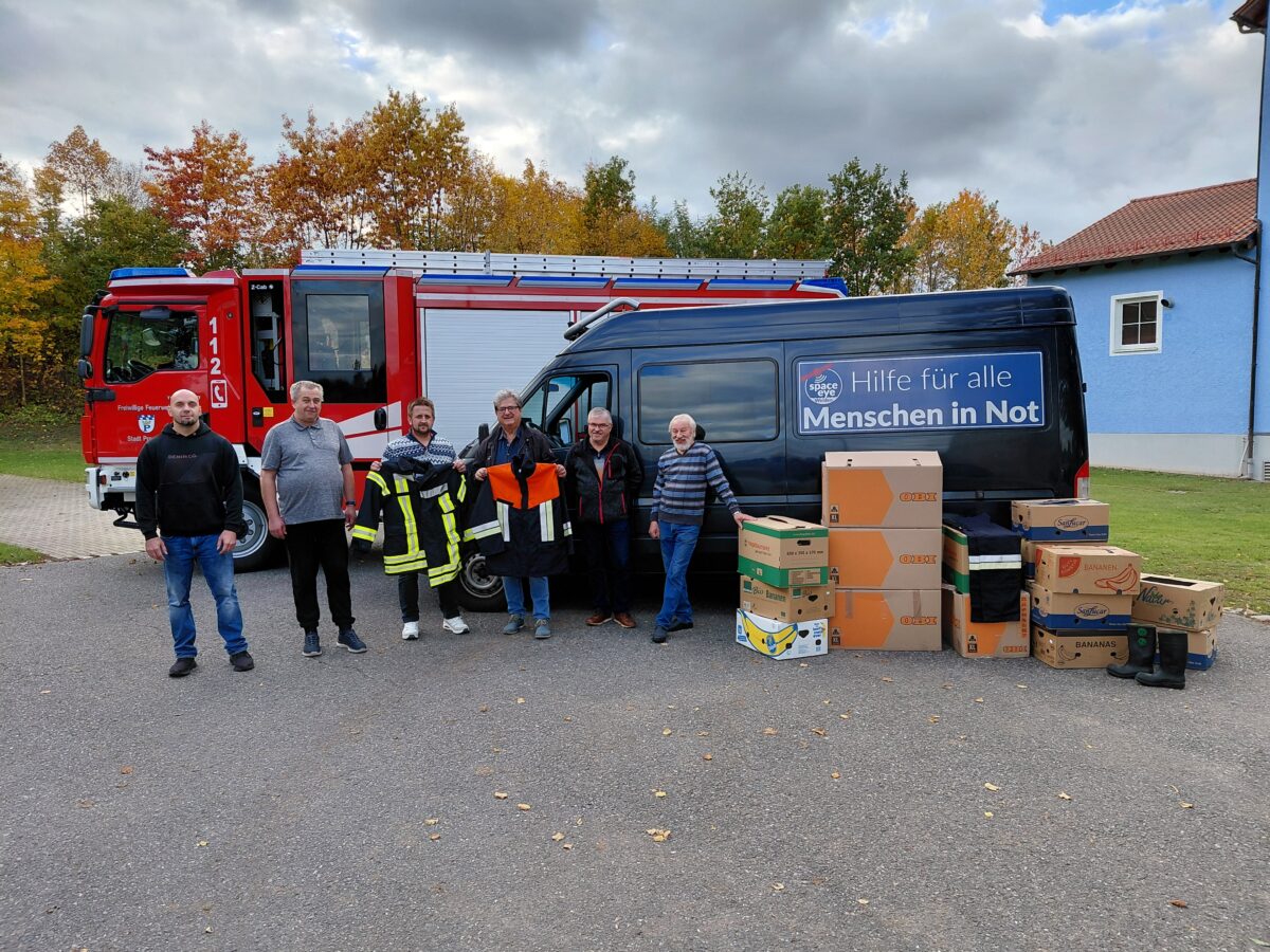 Schutzkleidung und Hilfsgüter aus Pressath für Saporischschja