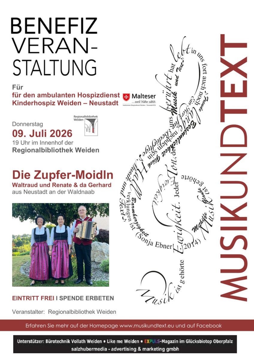 MUT - Benefiz für den ambulanten Hospizdienst / Kinderhospiz Weiden – Neustadt